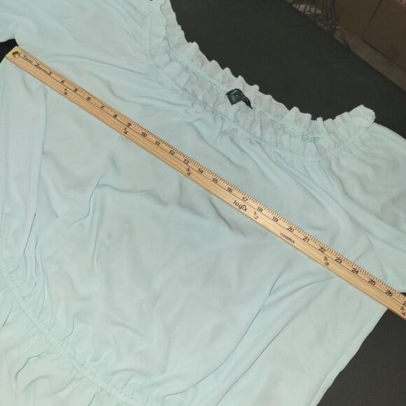 Ralph Lauren Blue Blouson Peasant Top 2X - Picture 10 of 11